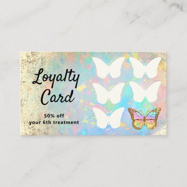 loyalty card  butterfly (Front)
