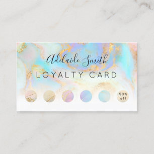 loyalty card fluid marble