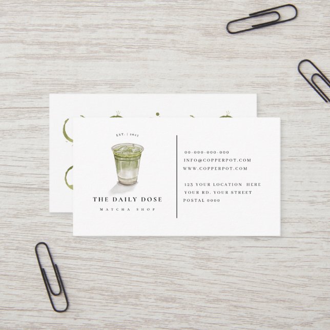 Loyalty card for coffee shop Business Card (Front/Back In Situ)