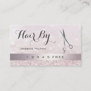 loyalty card glittery bokeh bright scissors