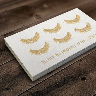Loyalty Card   Gold Eyelash Extensions Lash Bar