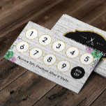 Loyalty Card | Hair Stylist Vintage Floral Wood<br><div class="desc">Hair Stylist Vintage Floral Rustic Wood Loyalty Punch Cards.</div>