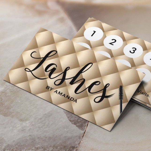 Loyalty Card | Lashes Makeup Artist Luxury Gold (Creator Uploaded)