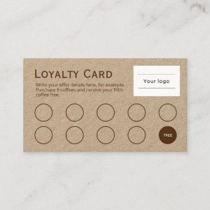 Loyalty Card, Nice and natural, professional brown