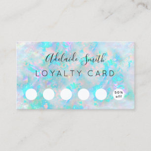 loyalty card pastel colours opal texture