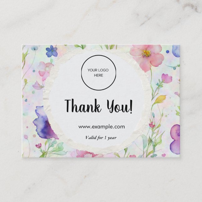 Loyalty Card Strategy for Customer Retention (Front)