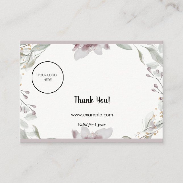 Loyalty Card Strategy for Customer Retention (Front)