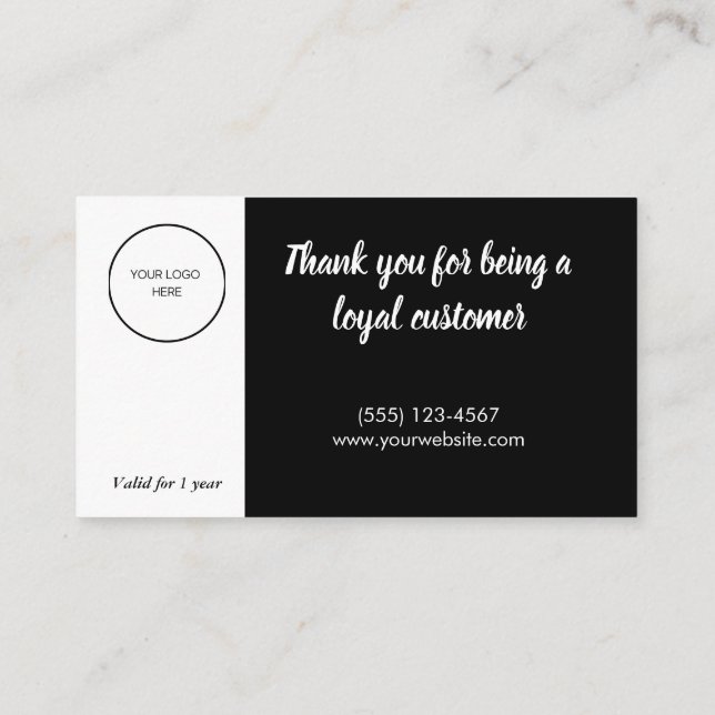 Loyalty Card Strategy for Customer Retention (Back)