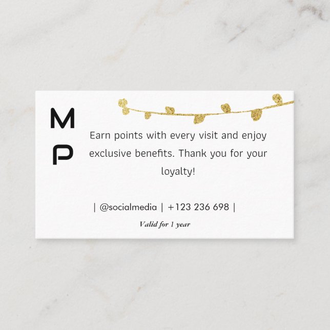 Loyalty Card Strategy for Customer Retention (Front)
