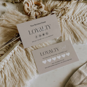 Loyalty Card Template, Boho Customer Loyalty Cards