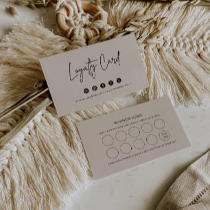 Loyalty Card Template, Modern Customer 