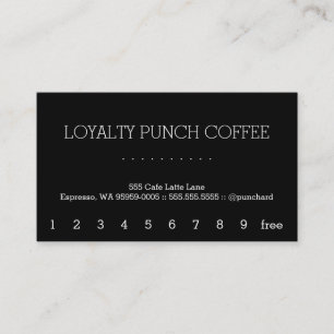 Loyalty Coffee Punch-Card Stymie
