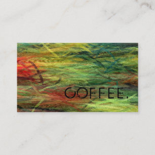 Loyalty Coffee Punch Colourful Modern Wood Look #3 Card