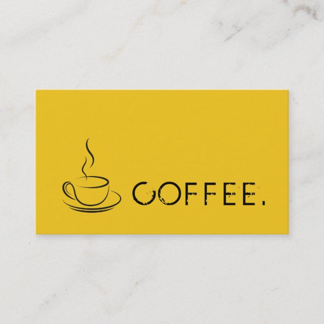 Loyalty Coffee Punch Deep Lemon Background Card (Front)