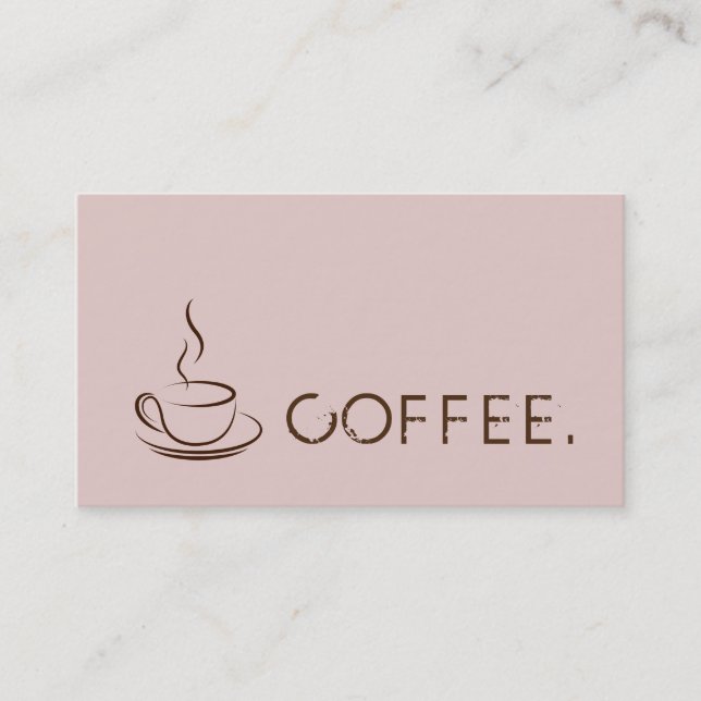 Loyalty Coffee Punch Modern Dust Storm Background Card (Front)