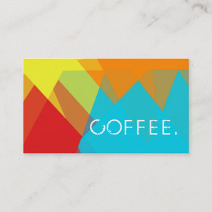 Loyalty Coffee Punch Modern Mosaic Pattern #4 Card