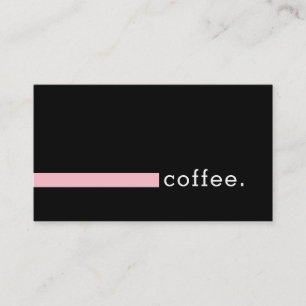 Loyalty Coffee Punch Modern Pink Card