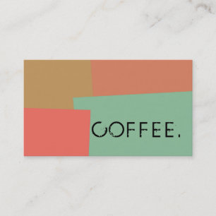 Loyalty Coffee Punch Modern Retro Colour #18 Card