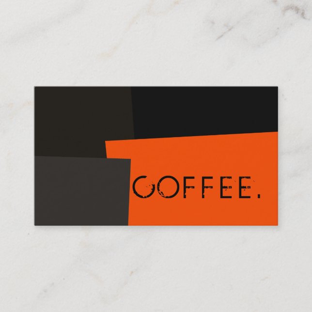 Loyalty Coffee Punch Modern Retro Colour #3 Card (Front)