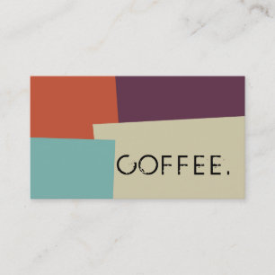 Loyalty Coffee Punch Modern Retro Colour #7 Card