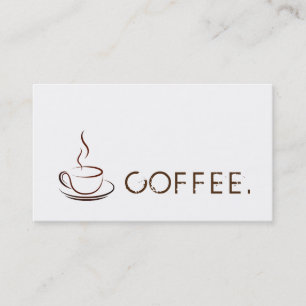 Loyalty Coffee Punch Modern White Background Card