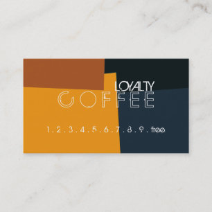 Loyalty Coffee Punch Retro Colour Pattern #19 Card