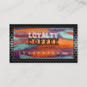 Loyalty Coffee Punch Retro Colour Wood #3 Card