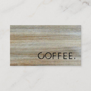 Loyalty Coffee Punch Wood Look #4 Card