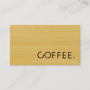 Loyalty Coffee Punch Wood Look #5 Card