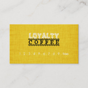 Loyalty Coffee Punch Wood Look #9 Card