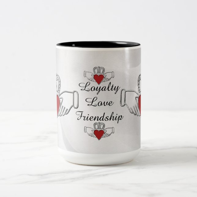 Loyalty Love Friendship Claddagh Coffee Mug (Center)