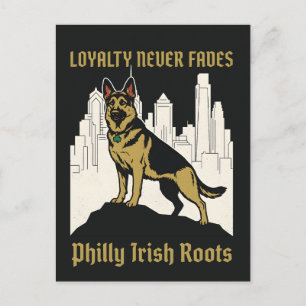 Loyalty Never Fades German Shepherd Postcard
