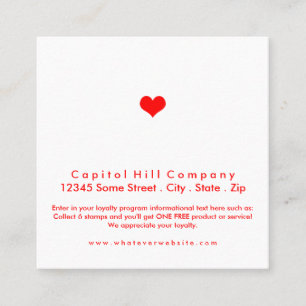 loyalty program heart square
