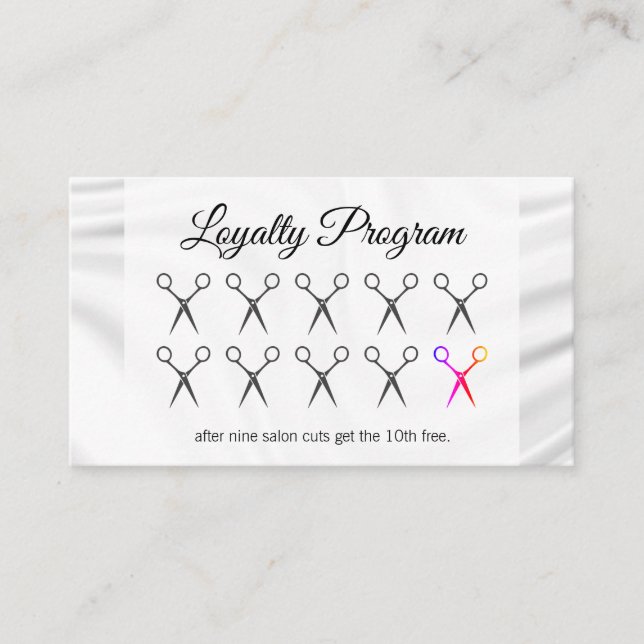 Loyalty Program / Silk Drapery / Stylist Card (Front)