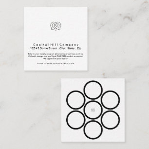 loyalty program soft pretzel square card