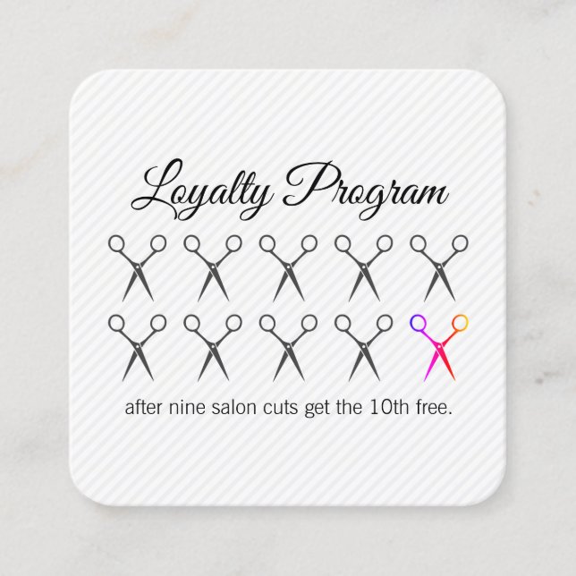 Loyalty Program / Stylist Card (Front)