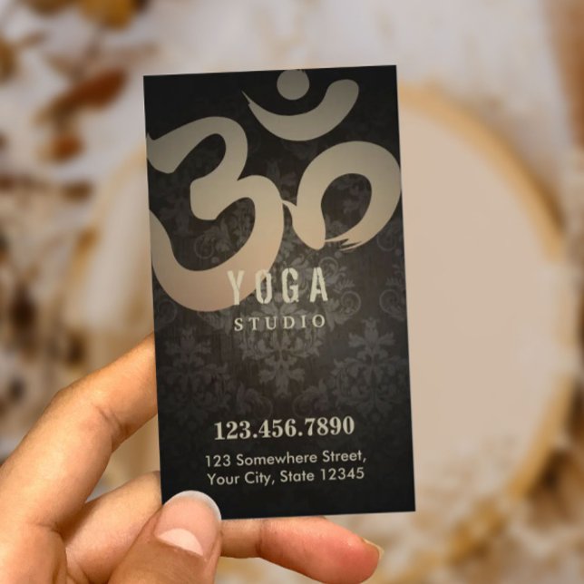 Loyalty Punch | Vintage Damask Yoga Instructor Card (Creator Uploaded)