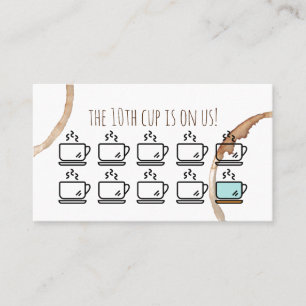 loyalty rewards card coffeeshop cafe