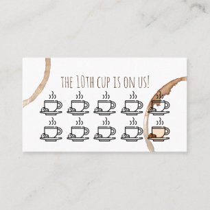 loyalty rewards card coffeeshop cafe
