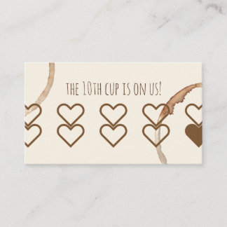 loyalty rewards card coffeeshop cafe