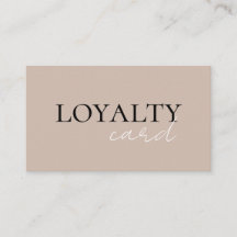 Loyalty Salon Card 
