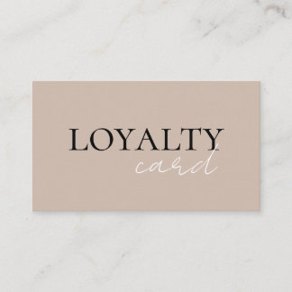 Loyalty Salon Card 