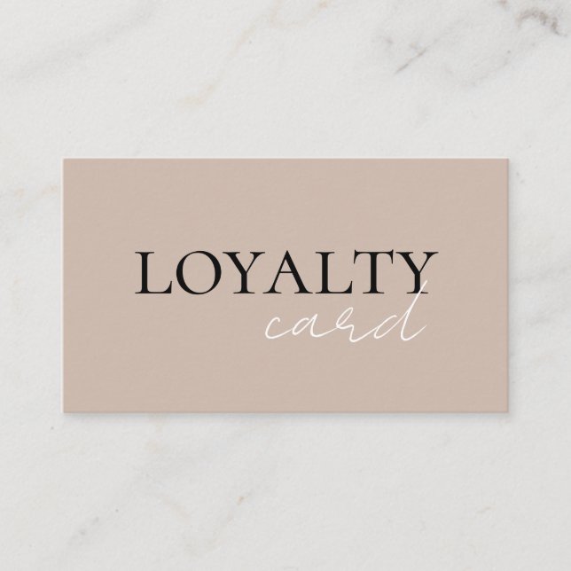 Loyalty Salon Card  (Front)