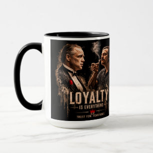 Loyalty Vintage Gangster Art Wall Clock Mug