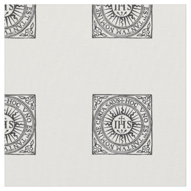 Loyola Christogram  Fabric (Close Up)