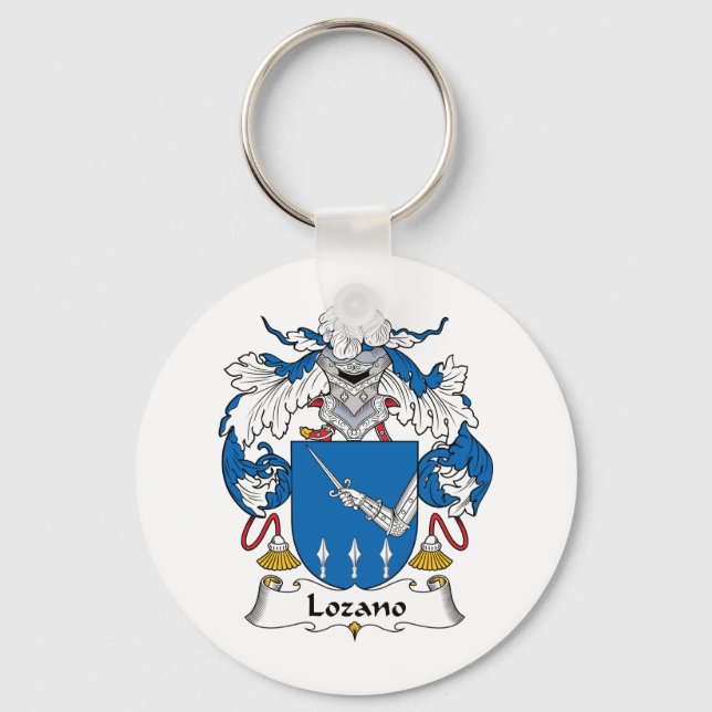 Lozano Family Crest Key Ring (Front)