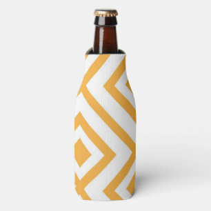 Lozenge shaped geometric pattern bottle cooler