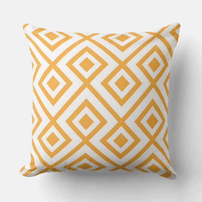 Lozenge shaped geometric pattern cushion (Front)