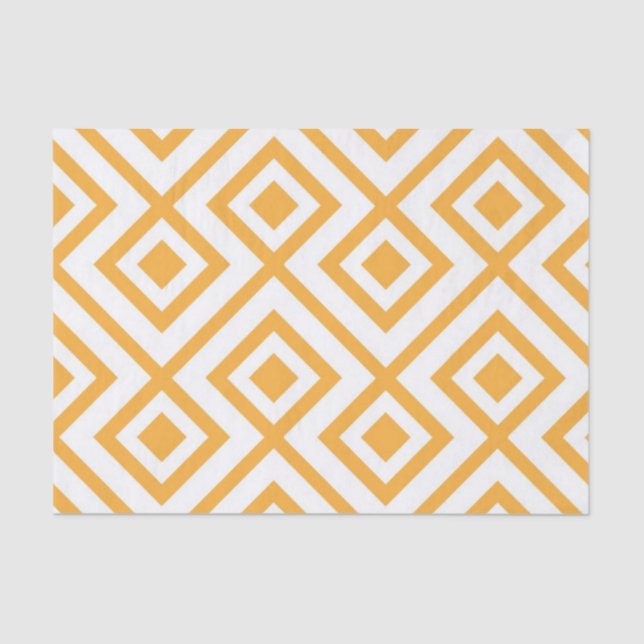 Lozenge shaped geometric pattern tissue paper (Front)
