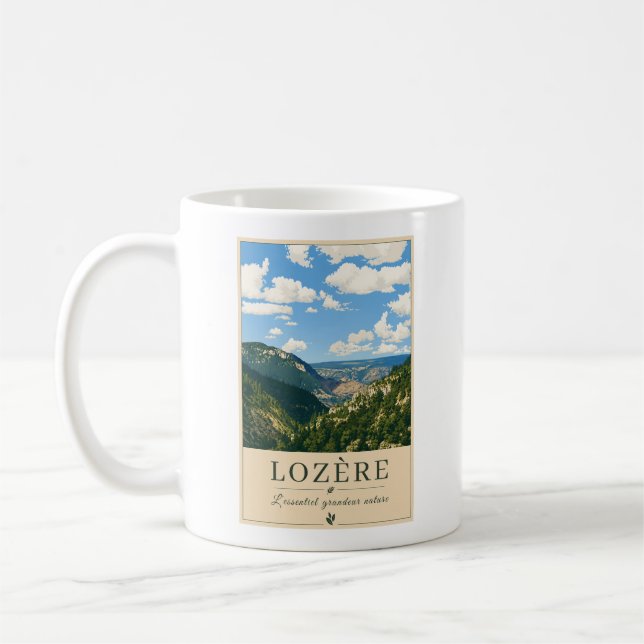 Lozère – Valleys – Vintage Mug (Left)